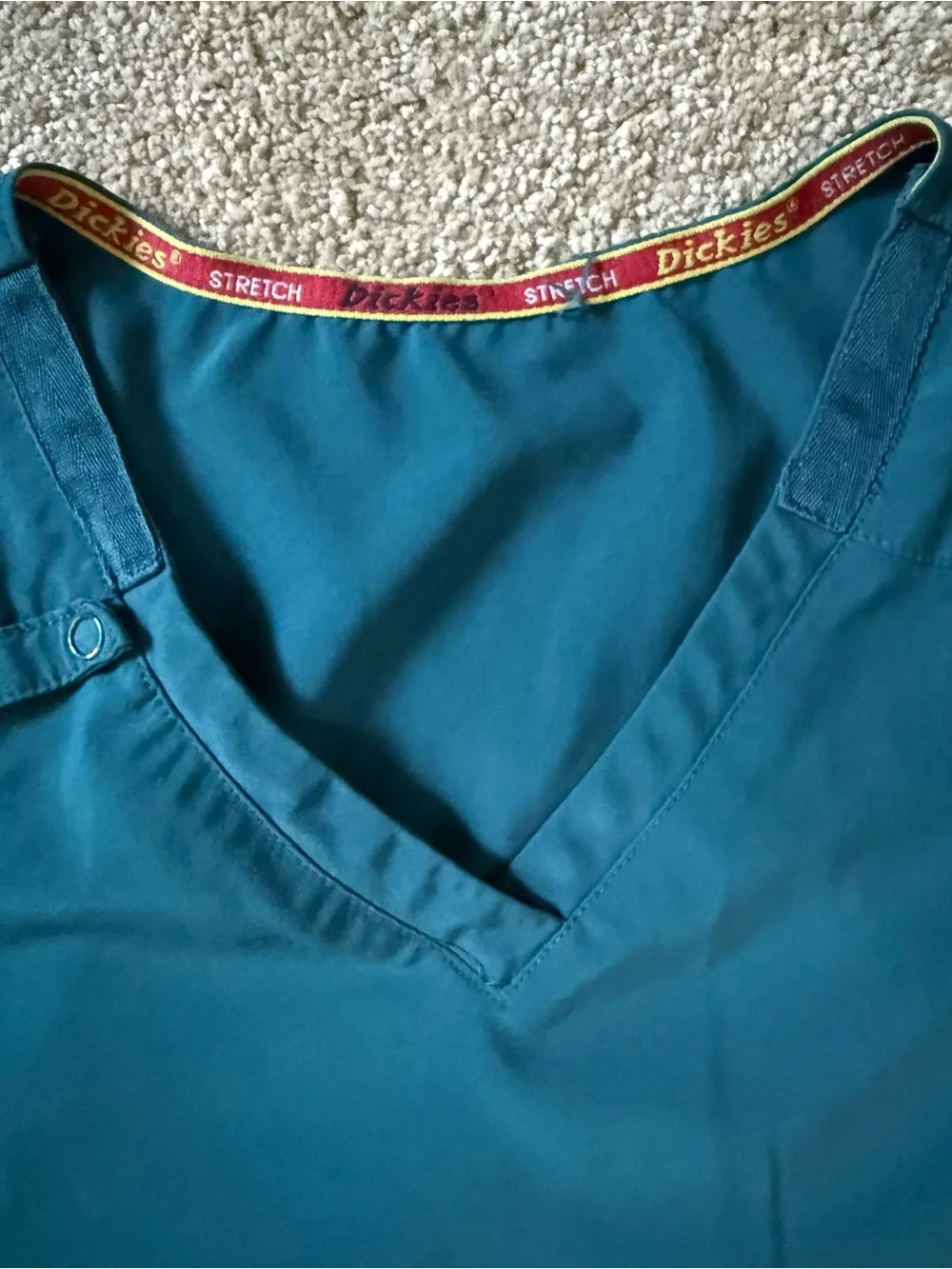 Dickies Teal Elastic Waist Scrub Pants